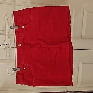 Tory Burch size 30 Red mini skirt